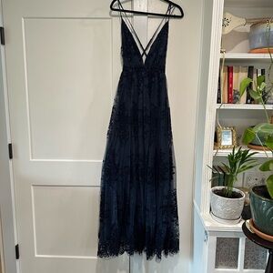 Vici Deep Blue Maxi Dress